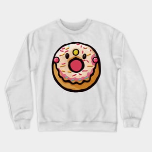 Surprised Donut #3 by dozydonut Crewneck Sweatshirt